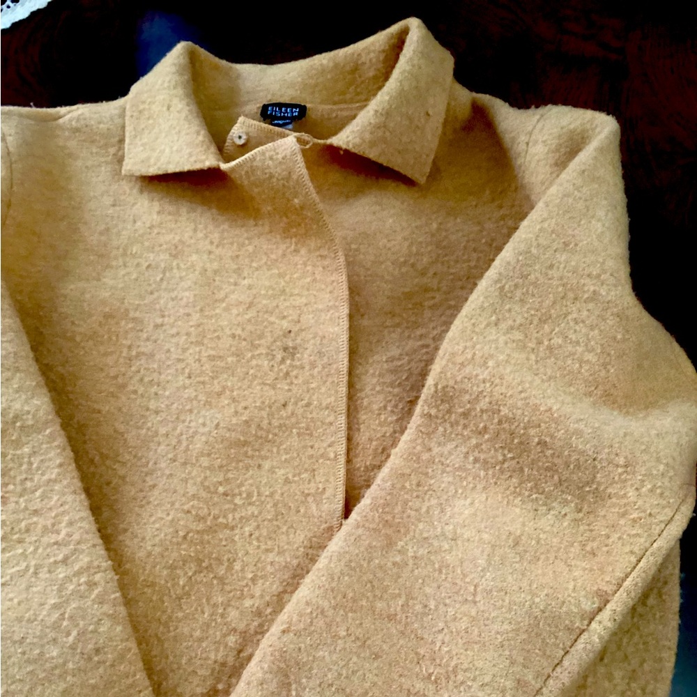 Eileen Fisher gold wool Jacket